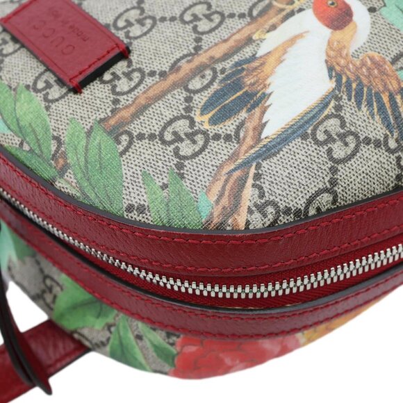 Gucci Tian Animal Print GG Canvas Backpack Beige 427042 - Picture 7 of 13